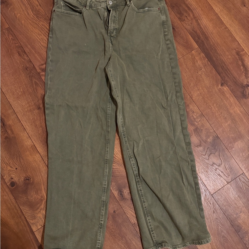 Old Navy Sage Green Wide-Leg Pants